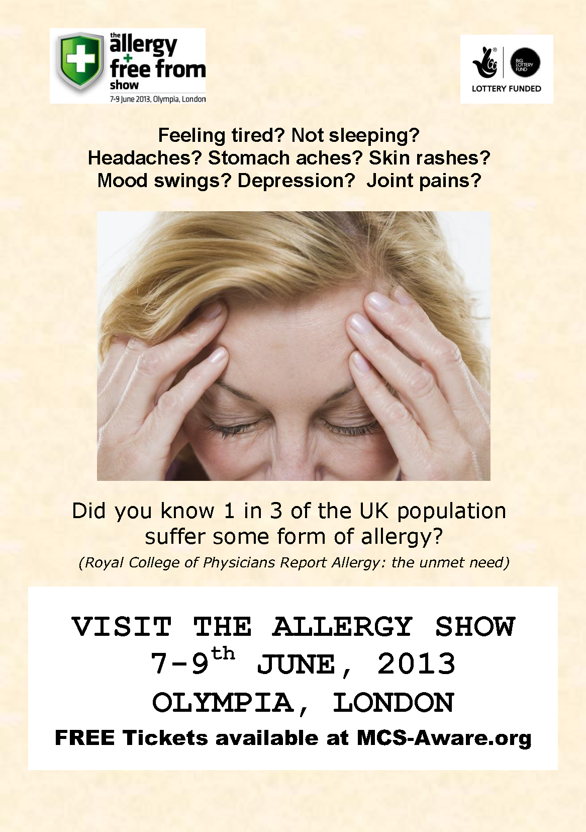 allergy show  A5 poster